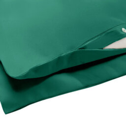 Beliani Duvet Cover Set Parkrose 220 X 240 Cm Sateen Cotton Green - thumbnail 7