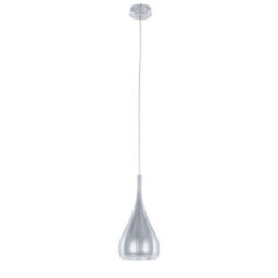 Luminosa Lighting Luminosa Modern Hanging Pendant Chrome 1 Light  With Metal Alloy Shade, E27 - thumbnail 2