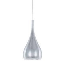 Luminosa Lighting Luminosa Modern Hanging Pendant Chrome 1 Light  With Metal Alloy Shade, E27 - thumbnail 1
