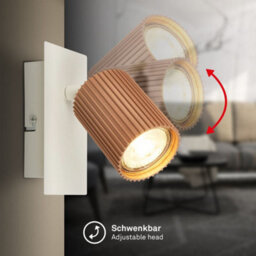 Briloner Gu10 Socket Coffee Warm Grey Adjustable Head Wall Light - thumbnail 3