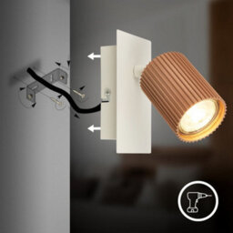 Briloner Gu10 Socket Coffee Warm Grey Adjustable Head Wall Light - thumbnail 5