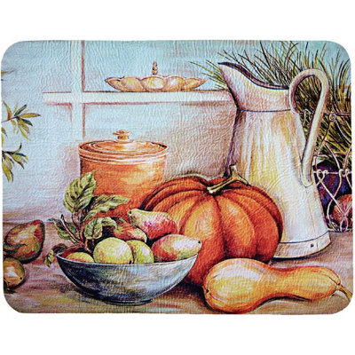 Anti Fatigue Pumpkin Design Mat - Non-Slip Padded Memory Foam Halloween Pressure Relieving Mat For Kitchen Floor - 60 X 45Cm