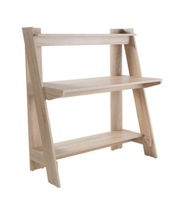 Alphason Arizona Desk With 2 Shelves In Light Oak Look - image 1