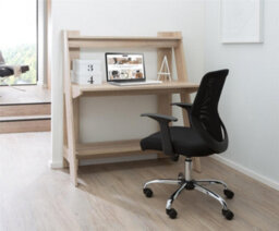 Alphason Arizona Desk With 2 Shelves In Light Oak Look - thumbnail 3