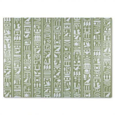Benjamin Tate Design Egyptian Hieroglyphic Decorative Glass Chopping Boarddesigner Style - image 1