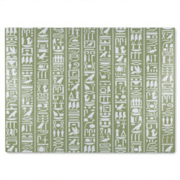 Benjamin Tate Design Egyptian Hieroglyphic Decorative Glass Chopping Boarddesigner Style