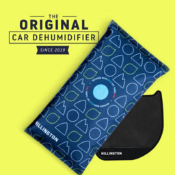 Hillington Reusable 1Kg Car Dehumidifier Bag With Anti Slip Dashboard Mat Moisture Absorber And Colour Changing Recharge Indicator - thumbnail 2