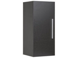 Wyld and Coco Black Wall-Mounted Bathroom Cabinet 88 X 40 X 35 Cm - Modern, Space-Saving Storage - thumbnail 3