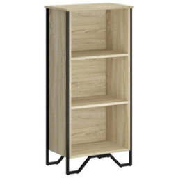 Berkfield Bookcase Sonoma Oak 50X31X106 Cm Engineered Wood - thumbnail 2