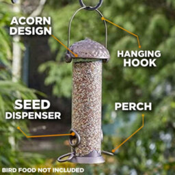 Marco Paul 26Cm Acorn Bird Feeders - thumbnail 4