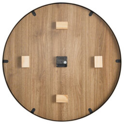 Beliani Rustic Wall Clock Durtal 60 Cm Brown - thumbnail 4