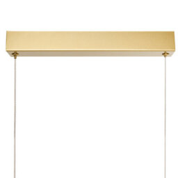 Wyld And Coco Lumalux Gold Aluminium Pendant Light With Rubberwood Shade And Remote Led, 118Cm Drop, Warm White - thumbnail 7