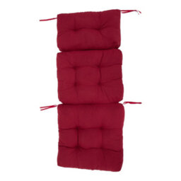 Darphe Dark Red Elongated Garden Floor-To-Ceiling High-Backed Chair Cushion, Adirondack Terrace Chair Cushion - thumbnail 1