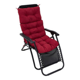 Darphe Dark Red Elongated Garden Floor-To-Ceiling High-Backed Chair Cushion, Adirondack Terrace Chair Cushion - thumbnail 3