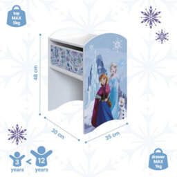 Disney Frozen Wonder Bedside Table - Sturdy Engineered Wood Construction, Small Side Table With Drawer For Kid's Bedroom - thumbnail 3