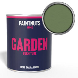 Paintnuts Garden Furniture Fence Shed Table Chairs For Wood Metal & Plastic Weatherproof Satin Paint - Resenda Green - 500Ml - thumbnail 1