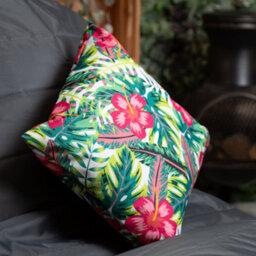 icon Indoor And Outdoor Waterproof Filled Cushion Set Of 4 Tropical Flower - thumbnail 2