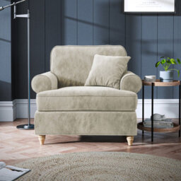 Alfie Mink Armchair For Living Room - Fully Assembled By Roseland Furniture - thumbnail 5