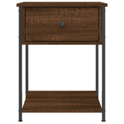 Berkfield Elegant Bedside Tables 2 Pcs Brown Oak 44X45X58 Cm Engineered Wood - thumbnail 7