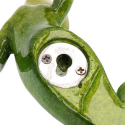 AB Tools Green Speckled Gecko Lizard Resin Wall Shed Sculpture Statue House Small - thumbnail 4