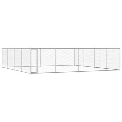 Walplus Outdoor Dog Kennel Galvanised Steel 760X760X185 Cm - image 1