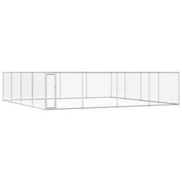 Walplus Outdoor Dog Kennel Galvanised Steel 760X760X185 Cm - thumbnail 1