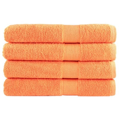 Berkfield Premium Towels Solund 4 Pcs Orange 100X200 Cm 600 Gsm - image 1