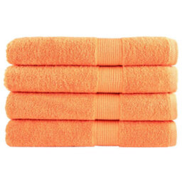 Berkfield Premium Towels Solund 4 Pcs Orange 100X200 Cm 600 Gsm - thumbnail 1