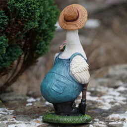 Madam Duck Resin Sculpture Home Garden British Jemima Statue Outdoor Ornament - thumbnail 5