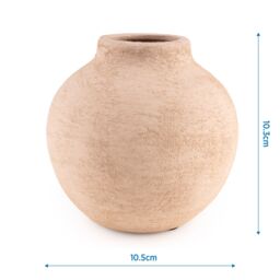 Candlelight Small Cream Matt Ceramic Plain Bud Vase, (H)10.3Cm - thumbnail 5