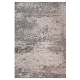 Loomed Grey Abstract Woven Textured Flatweave Easy Clean Distressed Indoor Outdoor Area Rug 120X170Cm - thumbnail 5