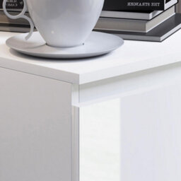 Fwstyle Carlton 4 Drawer Chest Of Drawers White Gloss Tall Boy (H) 99 (W) 40 (D) 40Cm - thumbnail 3
