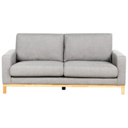Beliani Living Room Set 5 Seater Siggard Fabric Grey - thumbnail 7