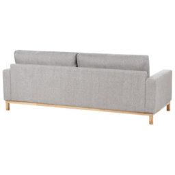 Beliani Living Room Set 5 Seater Siggard Fabric Grey - thumbnail 6