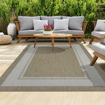 Homeart Outdoor Rugs Easy Cleaning Area Rugs For Balcony,garden,picnic,uv Weather Resistant  Beige Cream, 160 X 230 Cm - image 1