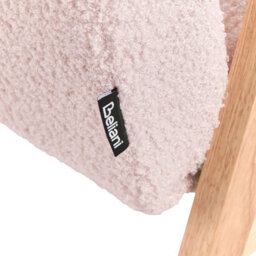 Beliani Kids Armchair Linde Boucle Pastel Pink - thumbnail 8