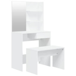 Walplus Dressing Table Set White 74.5X40X141 Cm - thumbnail 2