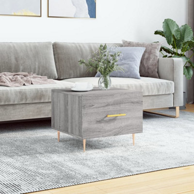 Berkfield Coffee Table Grey Sonoma 50X50X40 Cm Engineered Wood - image 1