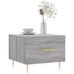 Berkfield Coffee Table Grey Sonoma 50X50X40 Cm Engineered Wood - thumbnail 3