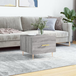 Berkfield Coffee Table Grey Sonoma 50X50X40 Cm Engineered Wood - thumbnail 1