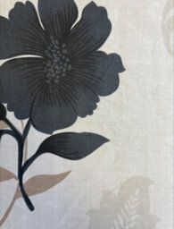 Homespace Direct Ltd Bethany Black Floral Duvet Cover Set Reversible Zig Zag Bedding - thumbnail 2