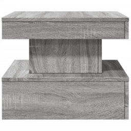 Berkfield Coffee Table With Led Lights Grey Sonoma 50X50X40 Cm - thumbnail 8