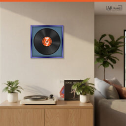 "16X16"" Purple Classic Vinyl Record Frame With Pompadour Mount For 12 Inch Lp Disc - Ak Frames" - thumbnail 5
