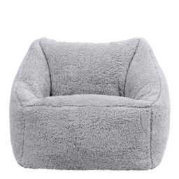 icon Kids Teddy Bear Armchair Bean Bag Grey Childrens Bean Bags Set Of 2 - thumbnail 4