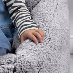icon Kids Teddy Bear Armchair Bean Bag Grey Childrens Bean Bags Set Of 2 - thumbnail 6
