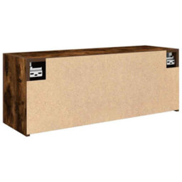Walplus Bathroom Wall Cabinet Smoked Oak 80X25X30 Cm Engineered Wood - thumbnail 8