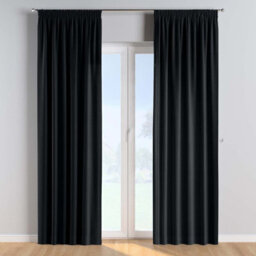 Imperial Rooms Blackout Curtain-Thermal Ready Made Pencil Pleat Curtain (2 Panel) For Bed Room Curtain Black, (W)1.68Mx(L)1.83M - thumbnail 1