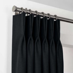 Imperial Rooms Blackout Curtain-Thermal Ready Made Pencil Pleat Curtain (2 Panel) For Bed Room Curtain Black, (W)1.68Mx(L)1.83M - thumbnail 4