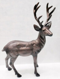 Standing Stag Buck Ornament Cast From Aluminium - thumbnail 5