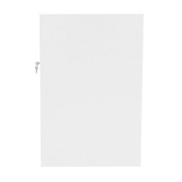MonsterShop White Shop Counter Led Light C 1200mm Lockable Sliding Doors 2 Keys Retail Storage Unit Display Showcase Cabinet Reception Desk - thumbnail 3